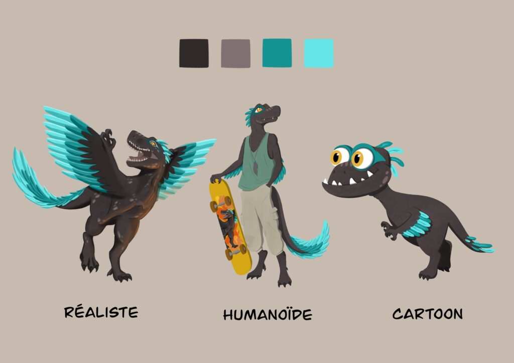 Dinosaures Charadesign