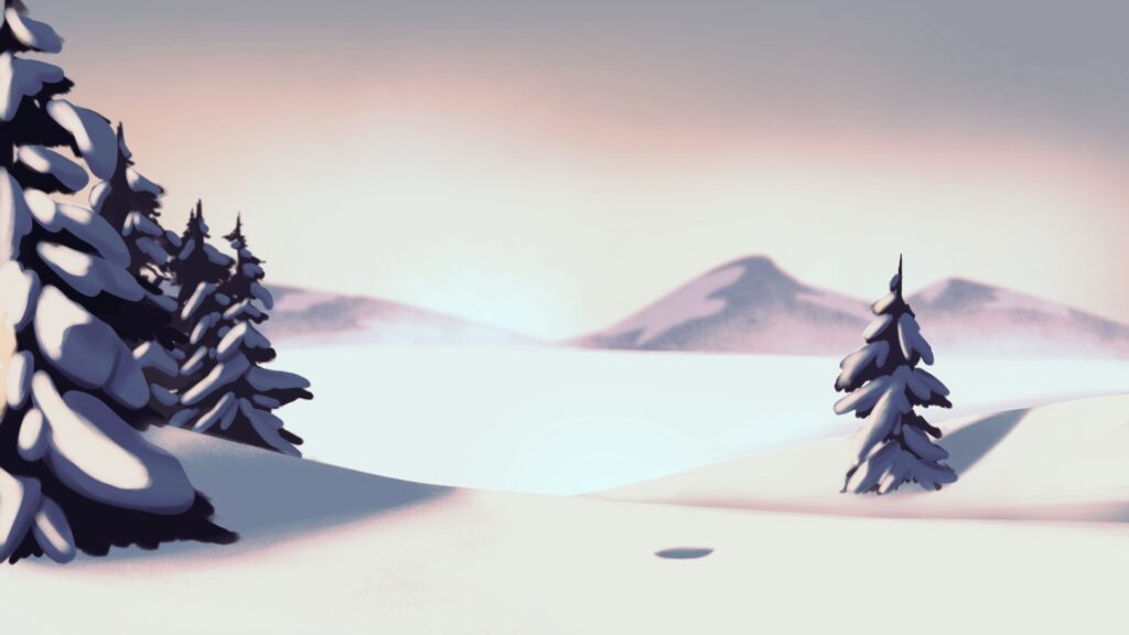 Snowy forest
